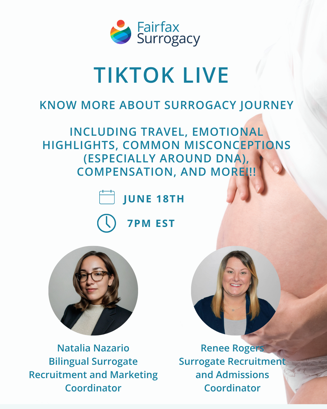TikTok Live – Q&A with Experienced Surrogates 7 TikTok Live Event (June 18)