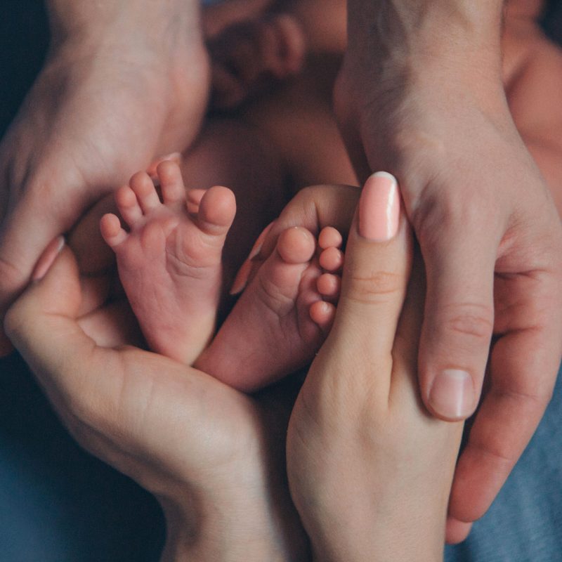 newborn baby feet